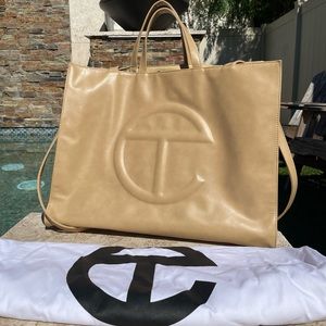 AUTHENTIC Telfar Large Shopper Tote Cream